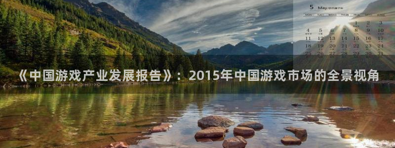 bbin视讯子的图片：《中国游戏产业发展报告》：2015年中国游戏市场的全景视角