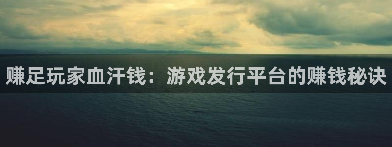 bbin视讯香烟图片：赚足玩家血汗钱：游戏发行平台的赚钱秘诀